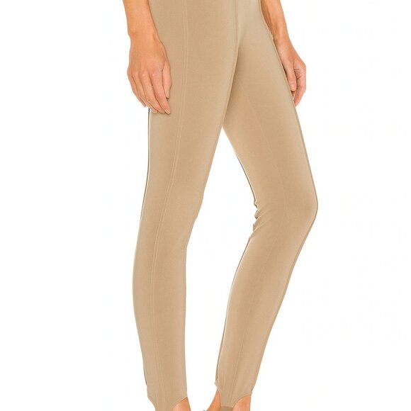 Song of Style Taupe Nude Pintuck seam Laurette Pants Size Medium - Picture 2 of 8